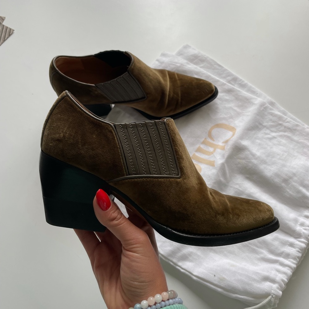 Chloé rylee low boots in suede
